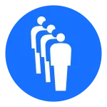 Line Up Single Line SVG Icon